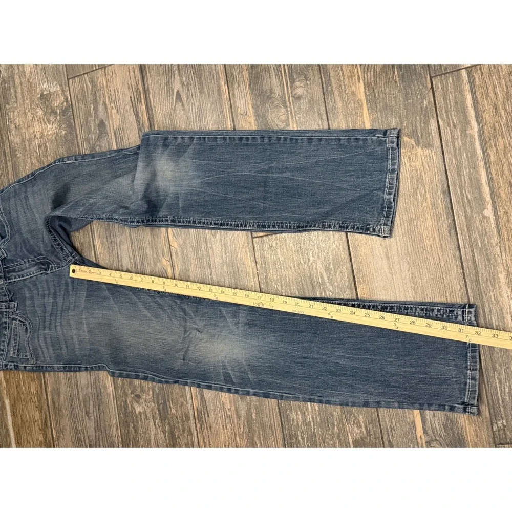 Rock and Roll Cowboy Revolver Slim Straight Leg‎ Jeans Blue 29x34 Western Stack